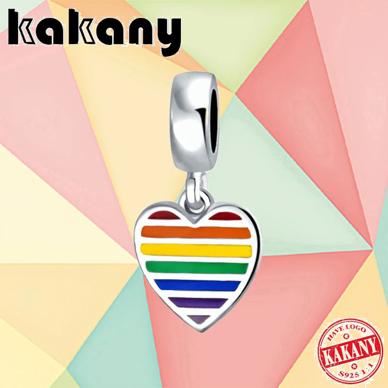 2021 New High Quality 925 Sterling Silver Heart-shaped Rainbow Beaded Pendant, Suitable For Original Bracelet Diy Jewelry
2021 New High Quality 925 Sterling Silver Heart-shaped Rainbow Beaded Pendant, Suitable For Original Bracelet Diy Jewelry