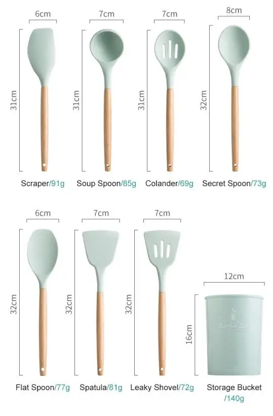 12pcs Silicone Kitchenware Cooking Utensils Set Kitchen Non-Stick Cooking Utensils Baking Tools Kitchen Cookware Spatula Spoon
12pcs Silicone Kitchenware Cooking Utensils Set Kitchen Non-Stick Cooking Utensils Baking Tools Kitchen Cookware Spatula Spoon