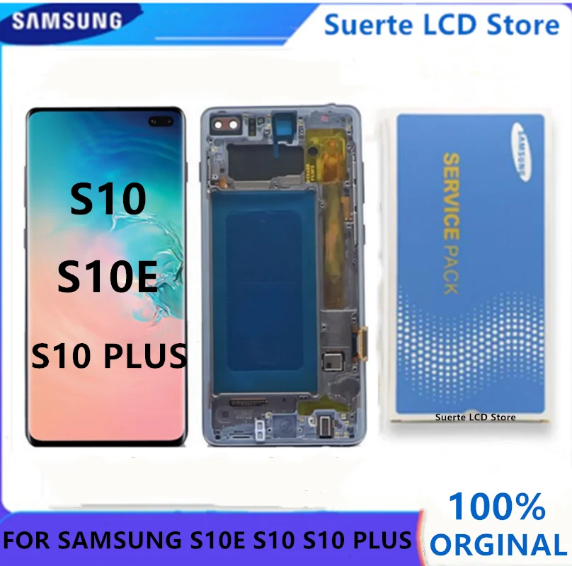 AAA+ Orginal LCD For Samsung Galaxy S10 Plus Display With Frame SM-G975F/DS G975A G973U1 S10 S10E LCD Screen Replacement Parts
AAA+ Orginal LCD For Samsung Galaxy S10 Plus Display With Frame SM-G975F/DS G975A G973U1 S10 S10E LCD Screen Replacement Parts