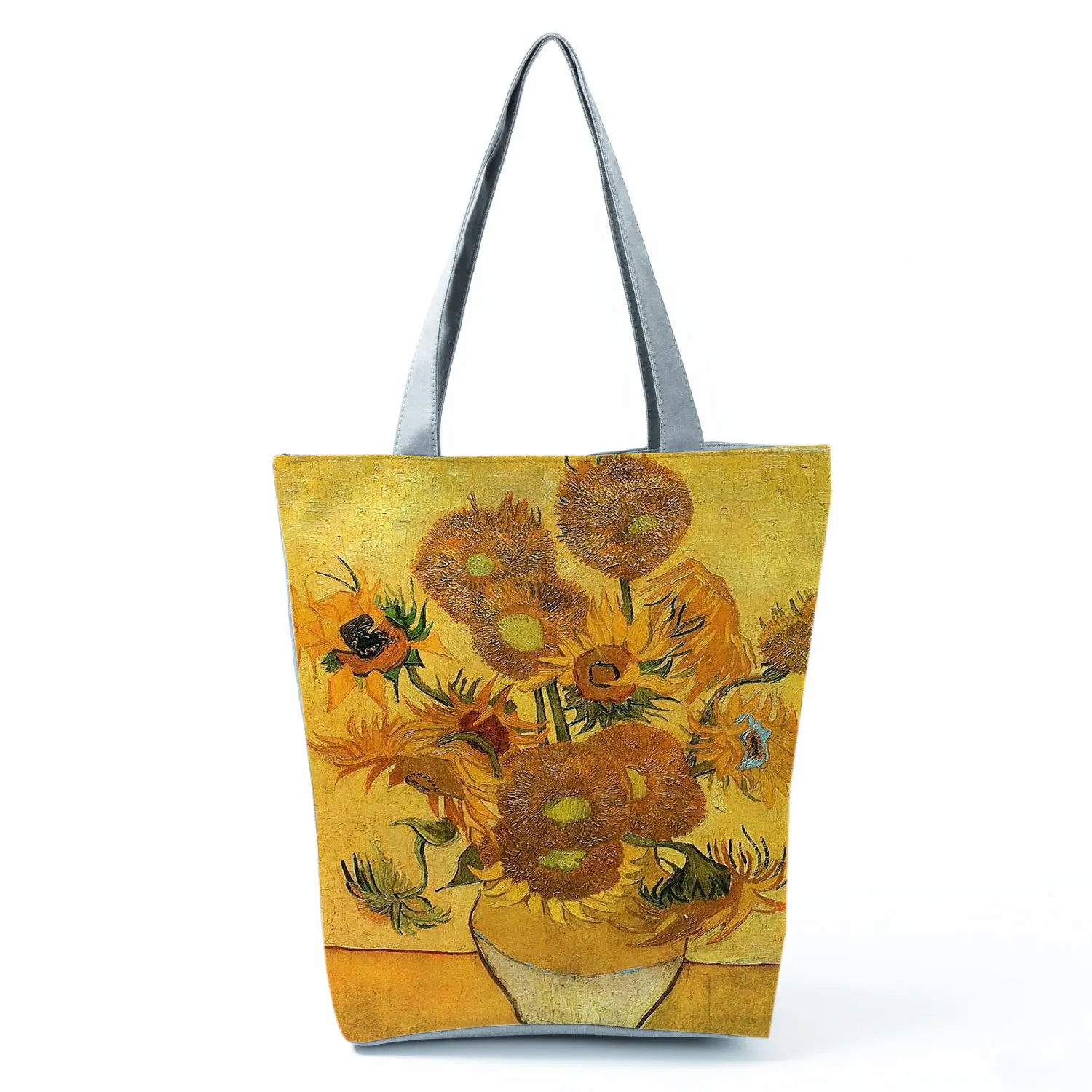 Famous Paintings Sunflower Print Handbag Yellow Pretty Shoulder Bag Fashion Tote Female High Capacity Shopping Bag Eco Beach Bag
Famous Paintings Sunflower Print Handbag Yellow Pretty Shoulder Bag Fashion Tote Female High Capacity Shopping Bag Eco Beach Bag