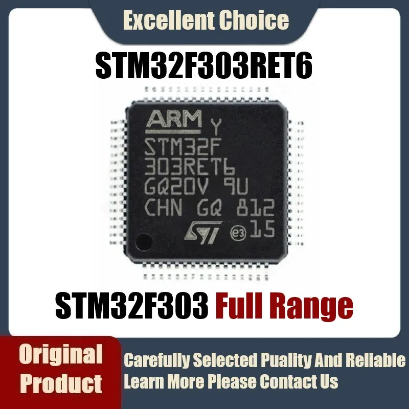 

1-5Pcs/Lot Original Genuine SMD STM32F303RET6 STM32F303 RET6 303RET6 Package LQFP64 MCU Microcontroller