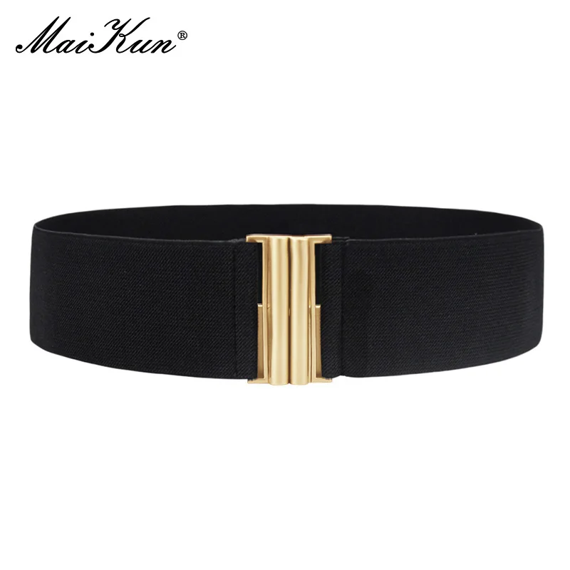 Maikun Fashion Wide Belts for Women Simple Style Elastic Three Colors Metal Buckle Female Cummerbund
Maikun Fashion Wide Belts for Women Simple Style Elastic Three Colors Metal Buckle Female Cummerbund