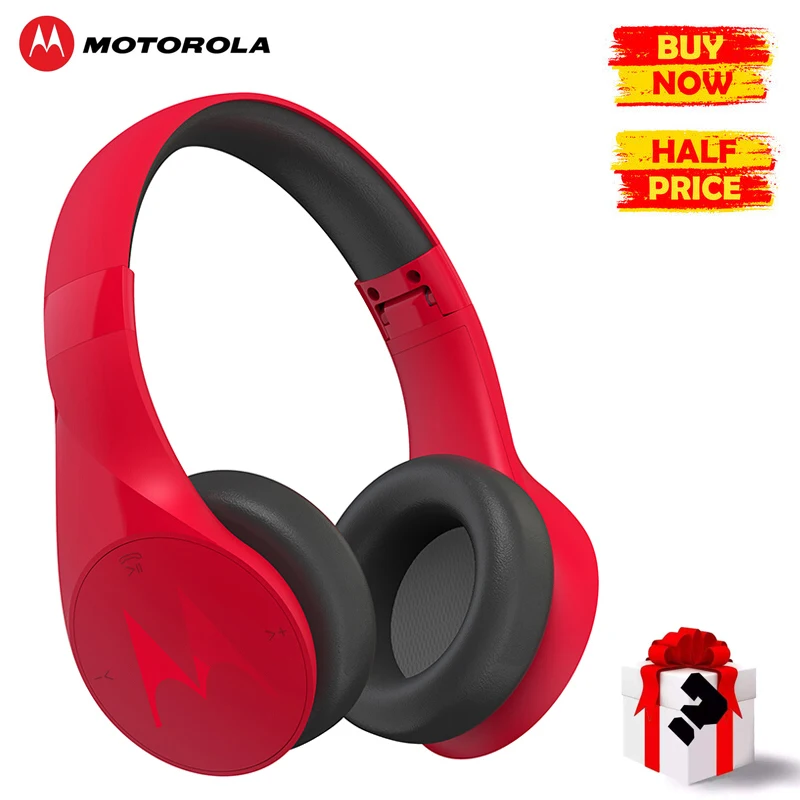 

Motorola Pulse Escape Wireless Headphones Bluetooth Gaming Headset Foldable Design Noise Reduction Earphone for IOS Andriod