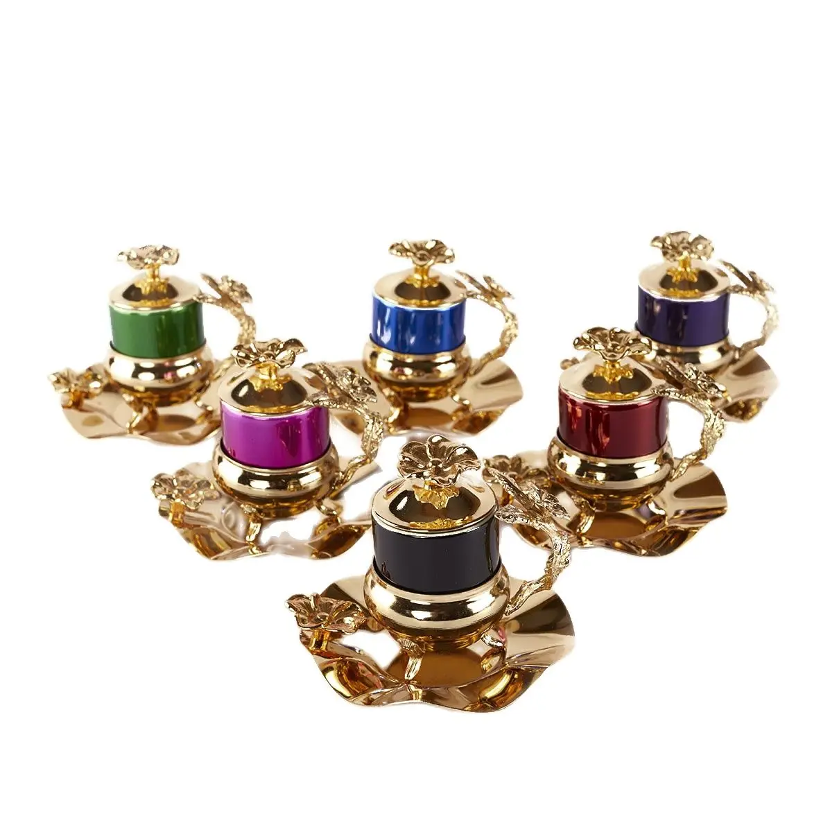 Coffee Cup Set Special Production Turkish Coffee Style Gold Color 6 Set For Kitchen Mugs Tazas De Café Tasse à Café اكواب قهوه
Coffee Cup Set Special Production Turkish Coffee Style Gold Color 6 Set For Kitchen Mugs Tazas De Café Tasse à Café اكواب قهوه