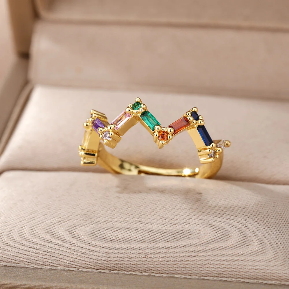 RXSMll 2022 New Colorful Zircon Irregular Rings For Women Retro Gold Adjustable Ring Femme Aesthetic Valentine Boho Jewelry Gift
RXSMll 2022 New Colorful Zircon Irregular Rings For Women Retro Gold Adjustable Ring Femme Aesthetic Valentine Boho Jewelry Gift