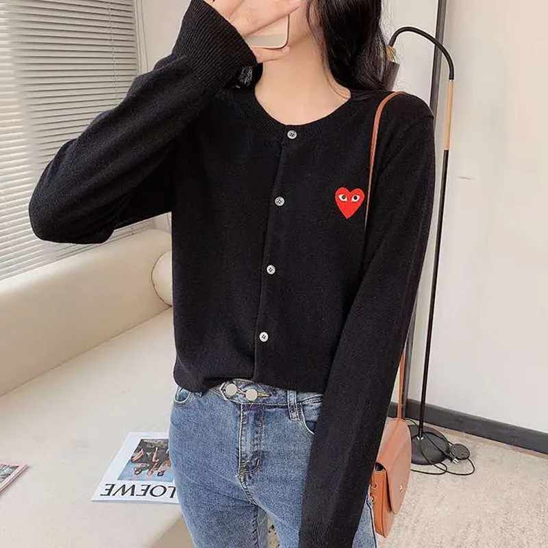 Japan Style Heart Eyes O-Neck Cardigan Tops 7 Colors Cardigan For Women Embroidery Knitting Sweater Blouse Traf 2021 Drop Ship
Japan Style Heart Eyes O-Neck Cardigan Tops 7 Colors Cardigan For Women Embroidery Knitting Sweater Blouse Traf 2021 Drop Ship
