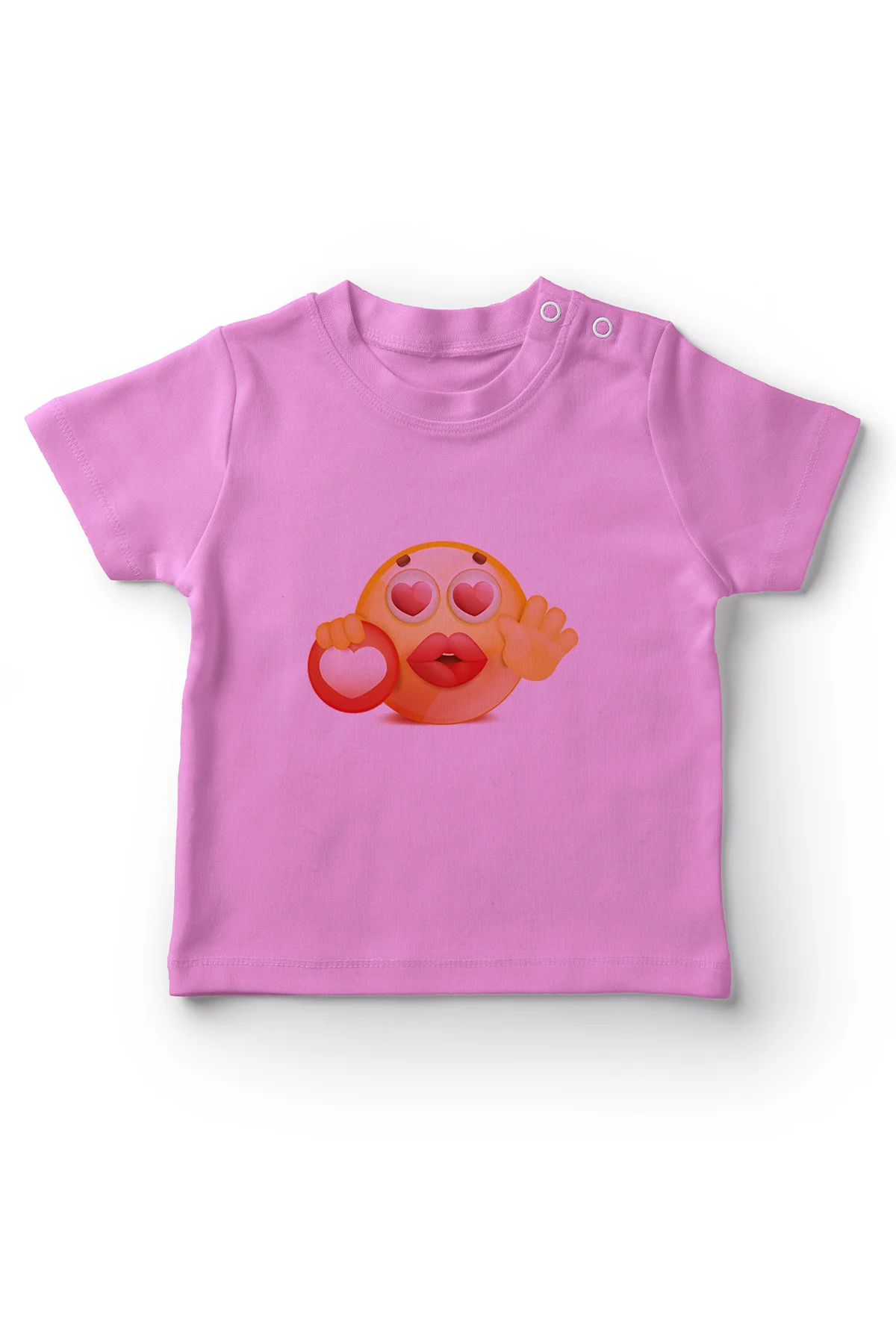 Angemiel Baby Love Emoji/розовая футболка для маленьких девочек|Тройники| |