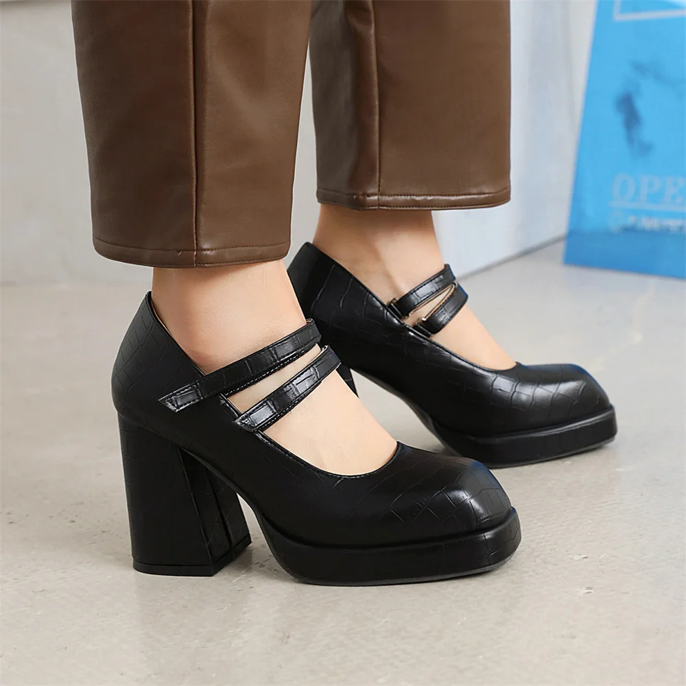 High Heels Platform Womens Shoes 2022 Luxury Spring Chunky Velcro Square Head Banquet Party Shallow Mouth Single Shoes
High Heels Platform Womens Shoes 2022 Luxury Spring Chunky Velcro Square Head Banquet Party Shallow Mouth Single Shoes
