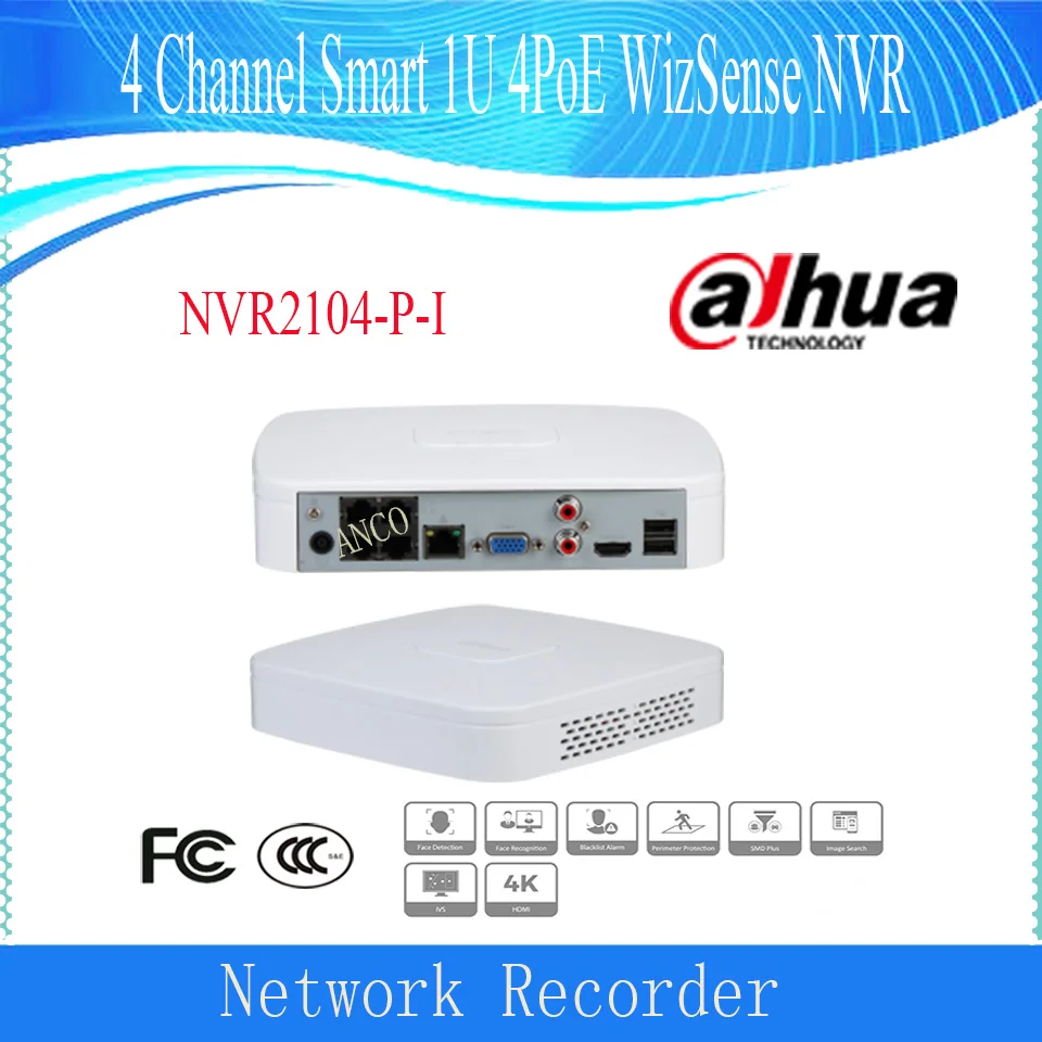 4-канальный смарт-видеорегистратор Dahua 1U 4PoE WizSense, сетевой видеорегистратор DHI-NVR2104-P-I DAHUA AI NVR
4-канальный смарт-видеорегистратор Dahua 1U 4PoE WizSense, сетевой видеорегистратор DHI-NVR2104-P-I DAHUA AI NVR