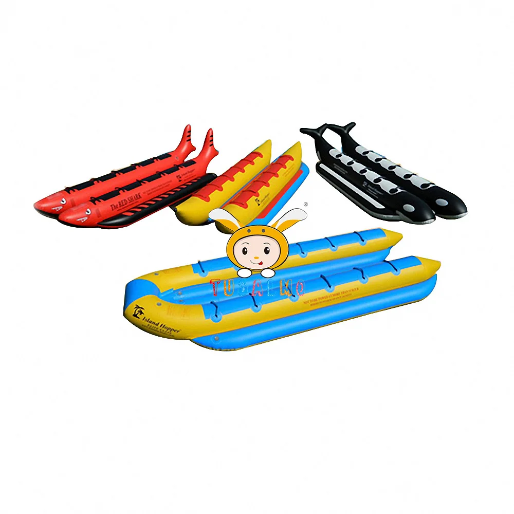 

Nathaniel Free Shipping Inflatable Flying Fish Towable Tube Floating Inflatable Water Banana Boat for Sea Park