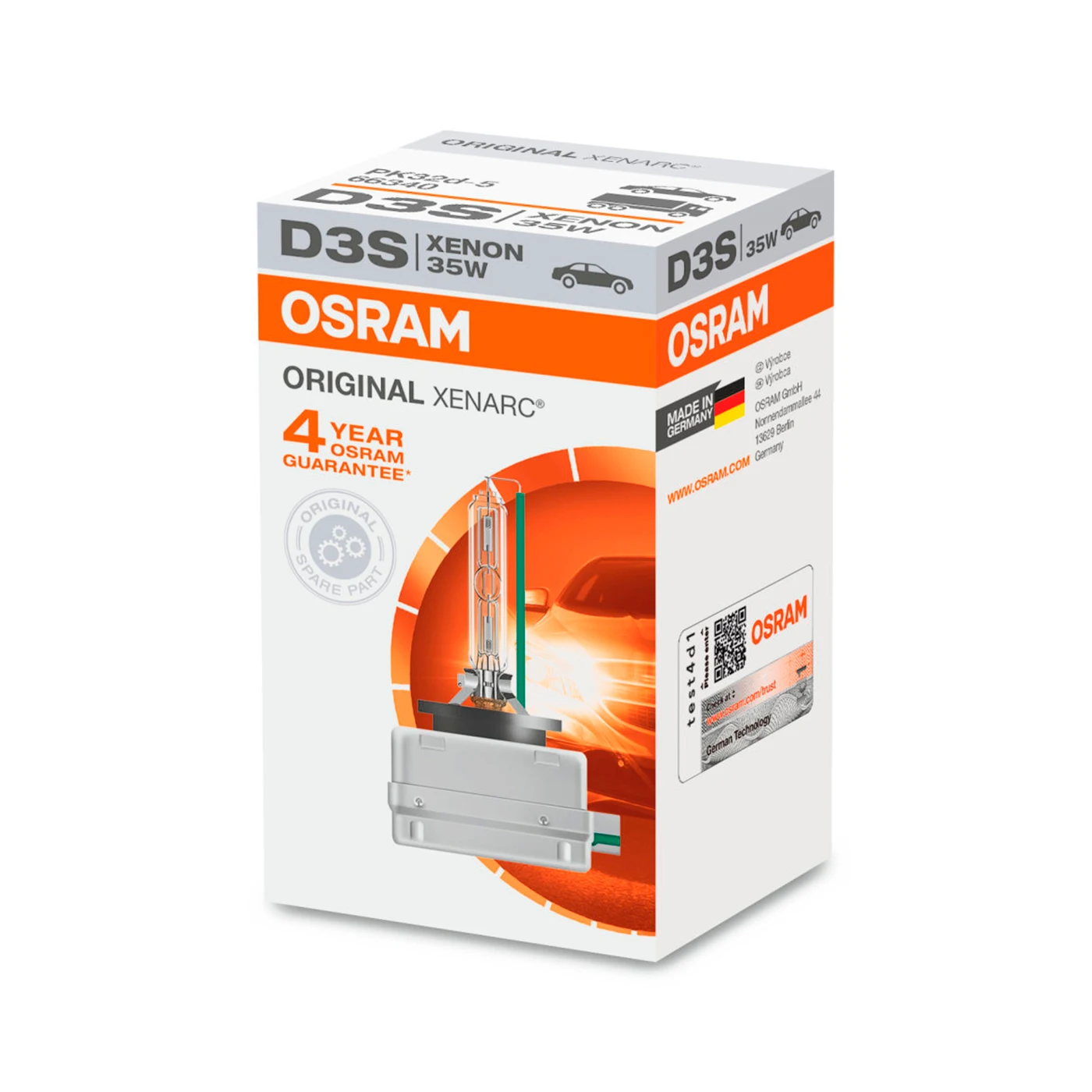 Лампа ксеноновая Osram Xenarc Original D3S 42V 35W PK32d-5 1 шт. | Автомобили и мотоциклы