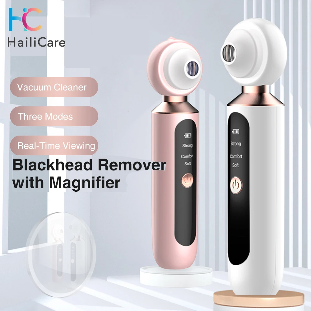 Visual Blackhead Vacuum Blachead Remover Magnifier LED Light Facial cleaning Acne Black Dot Pimple Electric Blackhead Removal
Visual Blackhead Vacuum Blachead Remover Magnifier LED Light Facial cleaning Acne Black Dot Pimple Electric Blackhead Removal