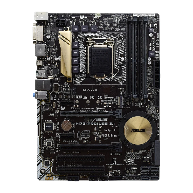 ASUS H170-PRO/USB 3,1 материнская плата LGA 1151 DDR4 H170 материнская плата USB 3,1 PCI-E 3,0 M.2 ATX для Core i3-6300T
ASUS H170-PRO/USB 3,1 материнская плата LGA 1151 DDR4 H170 материнская плата USB 3,1 PCI-E 3,0 M.2 ATX для Core i3-6300T