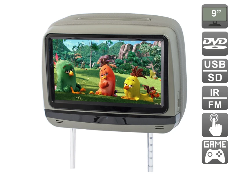 Подголовник с сенсорным монитором 9" и встроенным DVD плеером AVEL Electronics AVS0945T