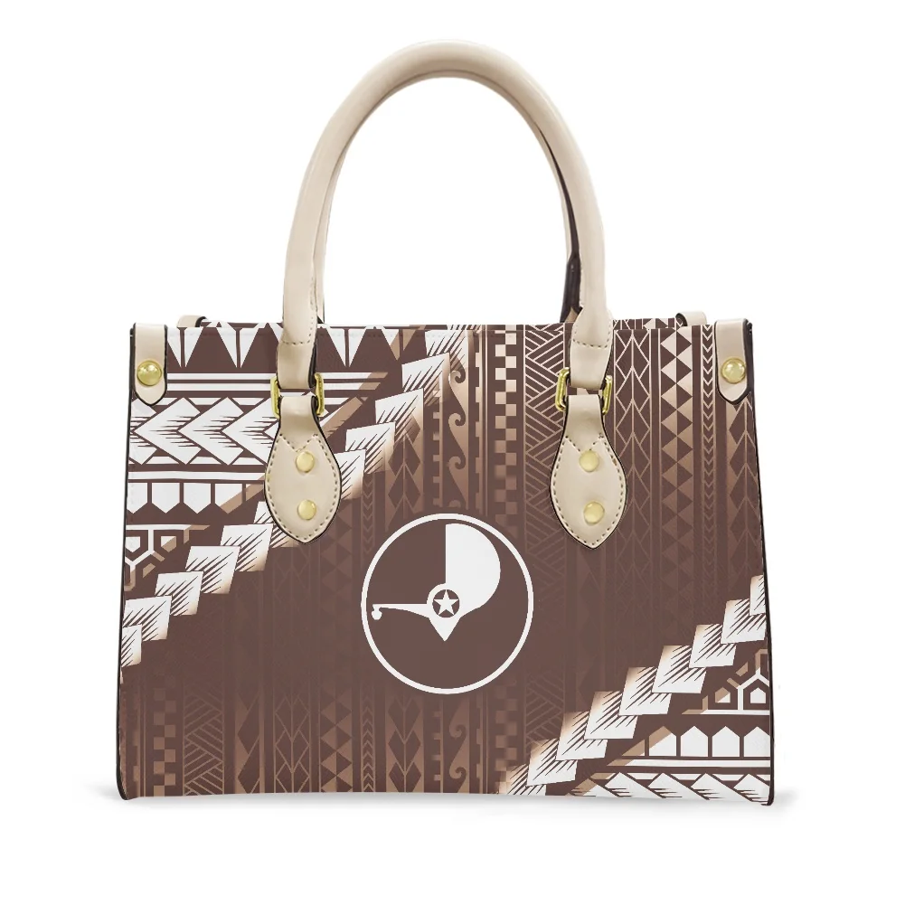 2022 New Yap Island Flag Designer Handbag Polynesian Tribal Tattoo Print Luxury Tote Bag Pu Leather Custom Small Handbag Woman
2022 New Yap Island Flag Designer Handbag Polynesian Tribal Tattoo Print Luxury Tote Bag Pu Leather Custom Small Handbag Woman