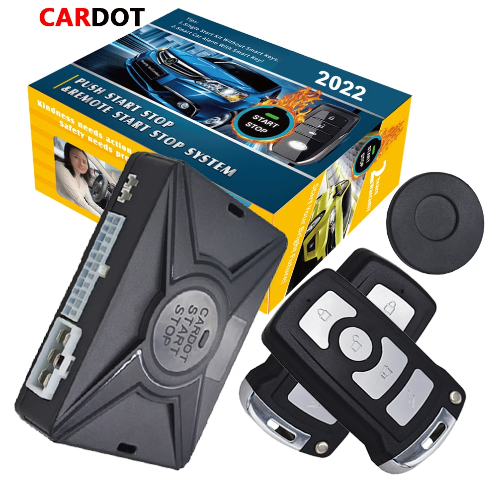CARDOT RFID Immobilizer Emergency Unlock Push Start Stop Button Keyless Entry Remote Start Car Alarm Security System
CARDOT RFID Immobilizer Emergency Unlock Push Start Stop Button Keyless Entry Remote Start Car Alarm Security System