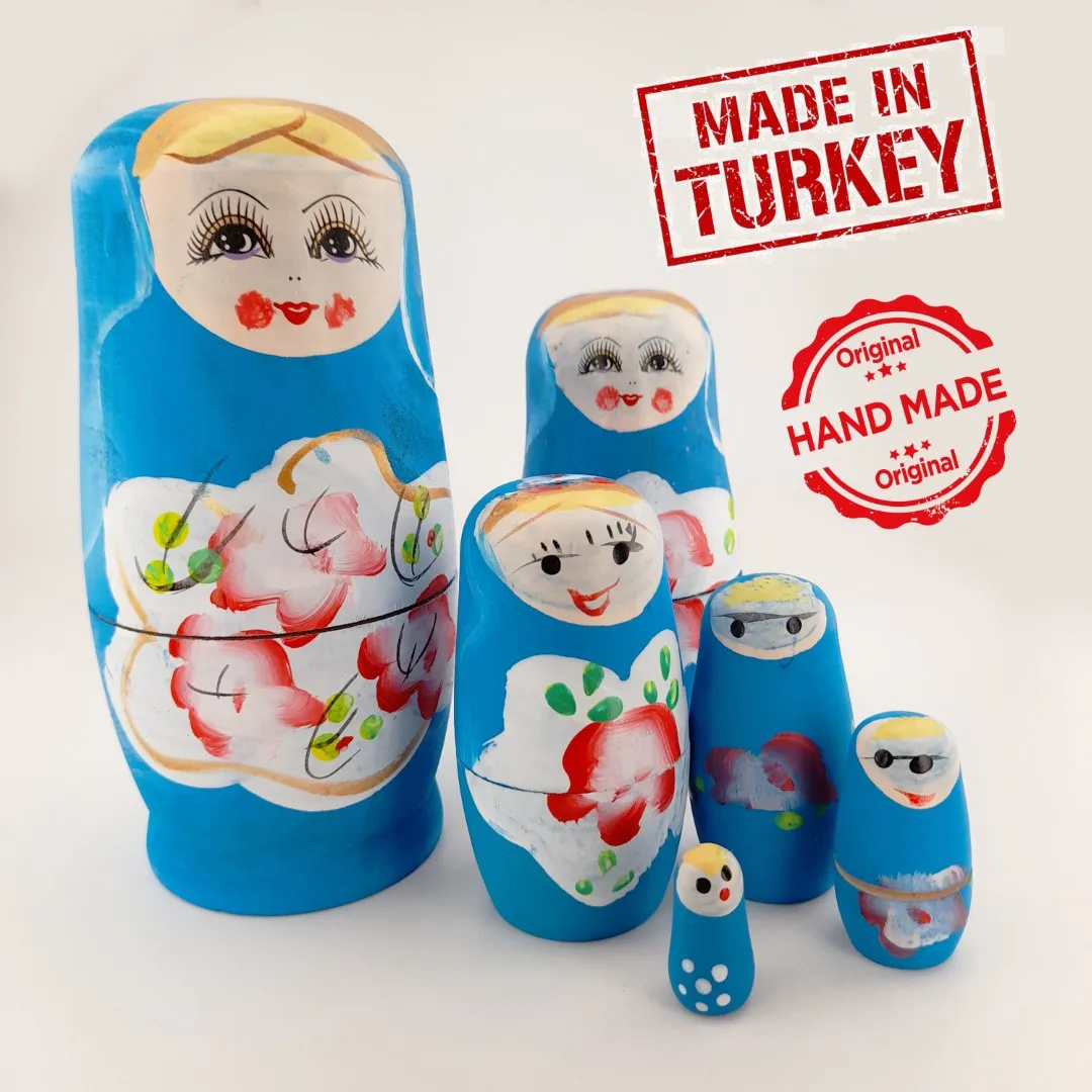 6 Layers/set 15cm Baby Toy Nesting Dolls Wooden Russian Dolls Matryoshka Doll Children Turkey Made Hand Made
6 Layers/set 15cm Baby Toy Nesting Dolls Wooden Russian Dolls Matryoshka Doll Children Turkey Made Hand Made