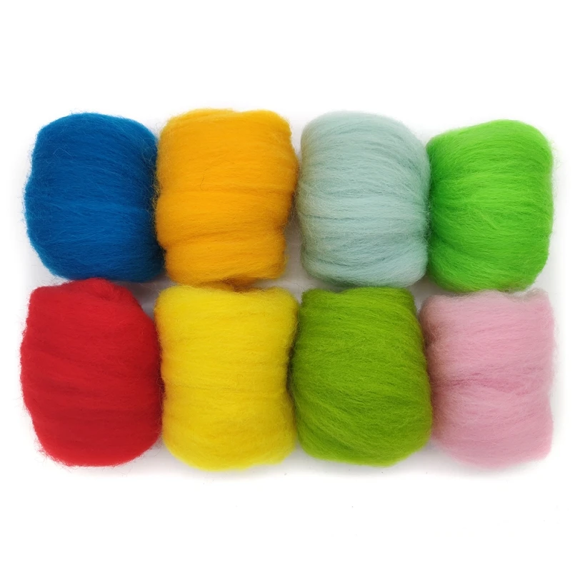 80g (8 Colorsx10g)Merino Wool Roving for Needle Felting Kit, 100% Pure Felting Wool, Soft Delicate, Can Touch the Skin (No. 11)
80g (8 Colorsx10g)Merino Wool Roving for Needle Felting Kit, 100% Pure Felting Wool, Soft Delicate, Can Touch the Skin (No. 11)