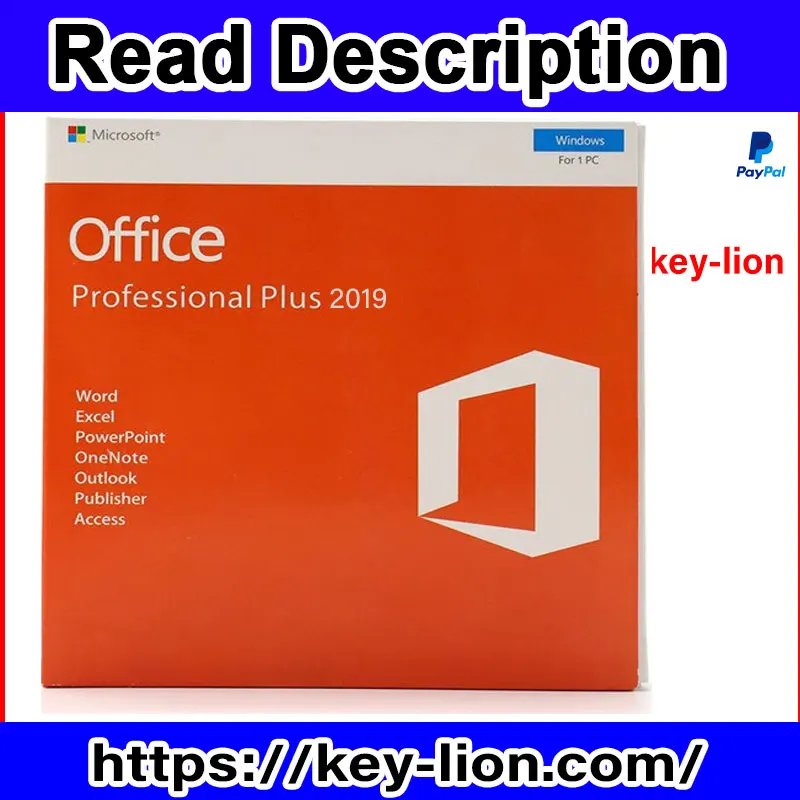 Ms Office - Professional Retail Key Plus 2019 Lifetime Genuine 32/64 Bit For All Languages Phone Activation
Ms Office - Professional Retail Key Plus 2019 Lifetime Genuine 32/64 Bit For All Languages Phone Activation