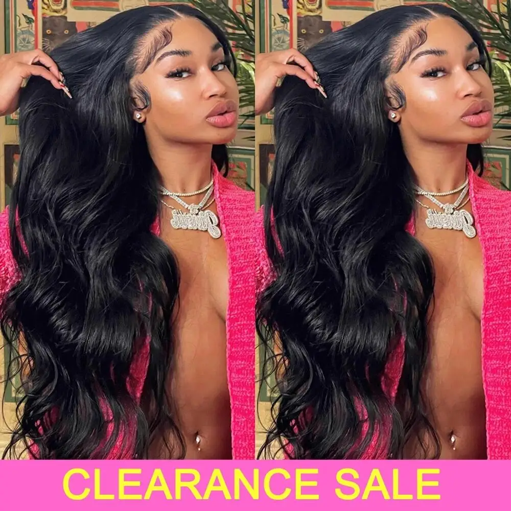 

Long Body Wave Wigs 4x4 30 Inch Closure Wig Density 180% And 250% Natural Human Hair Wigs Pre-Plucked Natural Hairline