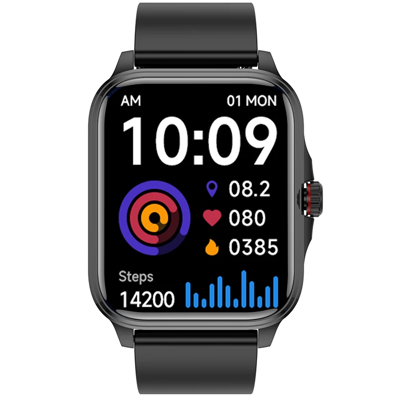 

Men Women Fitness Tracker Smart Watch T90 BT Communication Blood Glucose Rate Measurement Body Temperature Monitoring