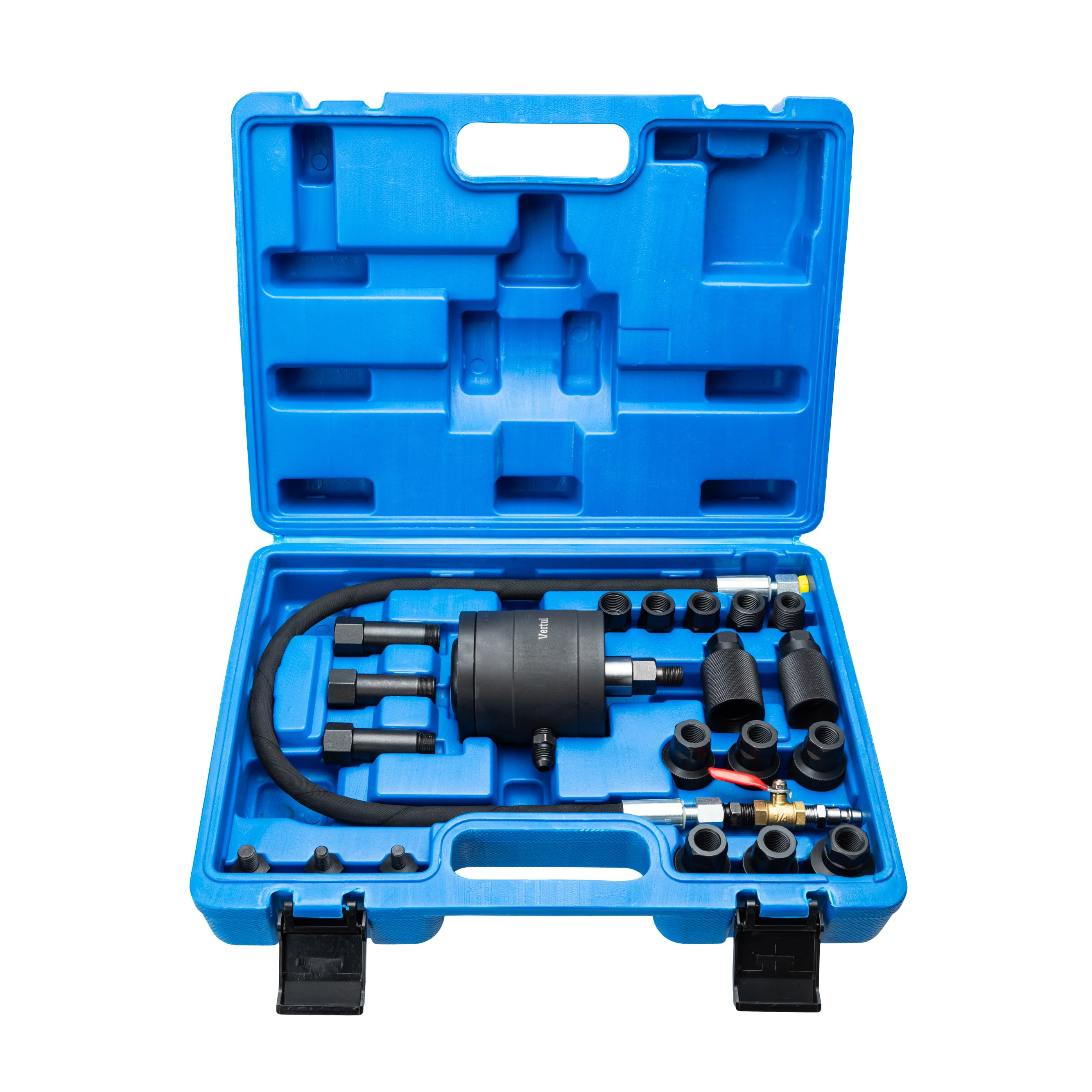 Съемник дизельных форсунок пневматический 19 адаптеров Vertul VR50319