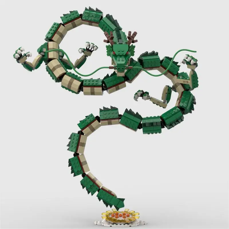 

MOC-100859 Dragon Building Blocks Assembled Particles Toy Length 125 Cm Shenron High Difficulty Suit Christmas Birthday Present