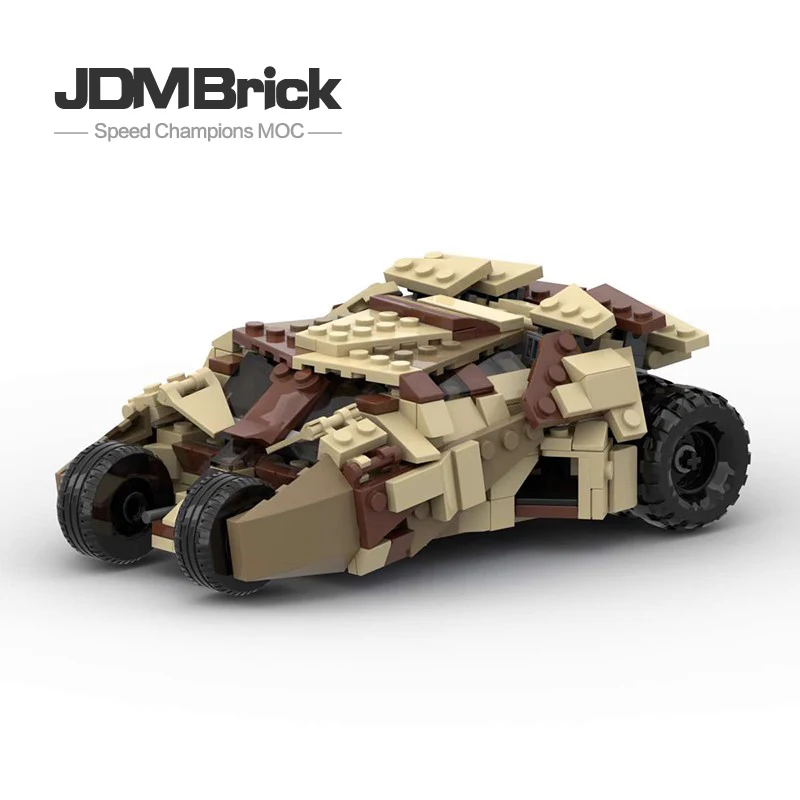 

MOC Building Block DIY Handmade Assembly Set Tumbler Batcar Boy Inspired Toy Gift Assembly Model Domestic Parts