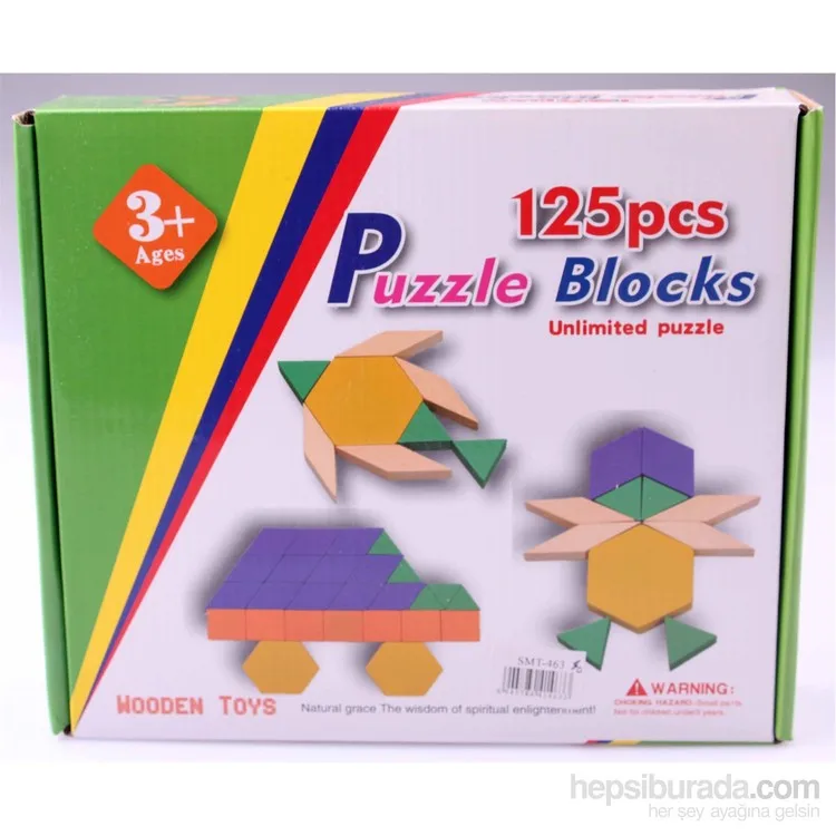 Wooden Toys 125шт Интеллектуальные блоки-головоломки Wooden Toys 125шт Интеллектуальные блоки-головоломки