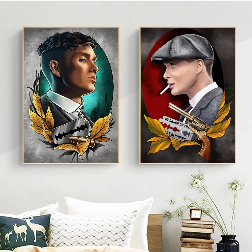 Классические Постеры для телевизора в гангстерском стиле изящные