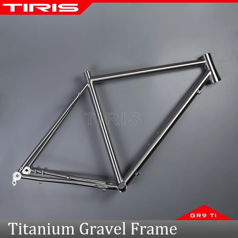 TIRIS CR7 Titanium Bike Frame Gravel Cyclocross Frameset Touring Bicycle Framework 700C 29'' Acccessories Parts