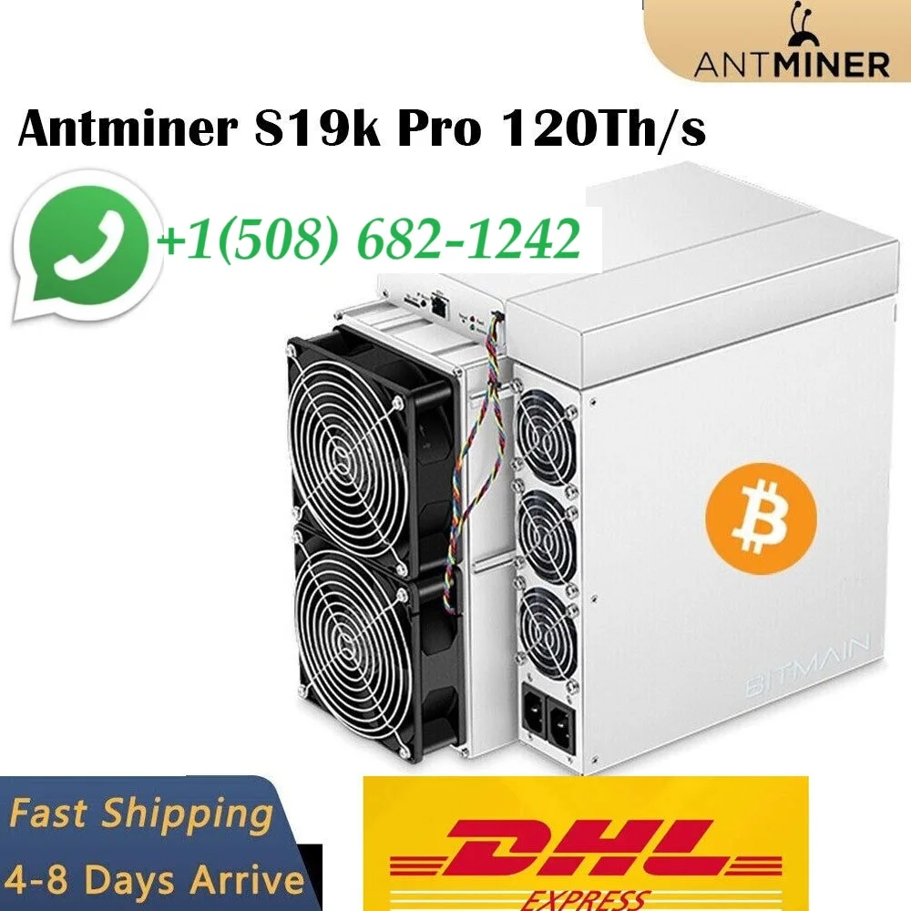 Купите 3 и получите 2 бесплатных Antminer S19k pro 120Th 2760 Вт Asic Miner Bitmain криптовалюты Майнер