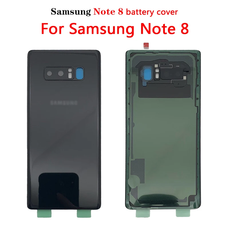 Back Battery Cover Note8 Glass Housing For Samsung Galaxy Note 8 Note8 N950 SM-N950F N950FD N9508 Back Rear Glass Case