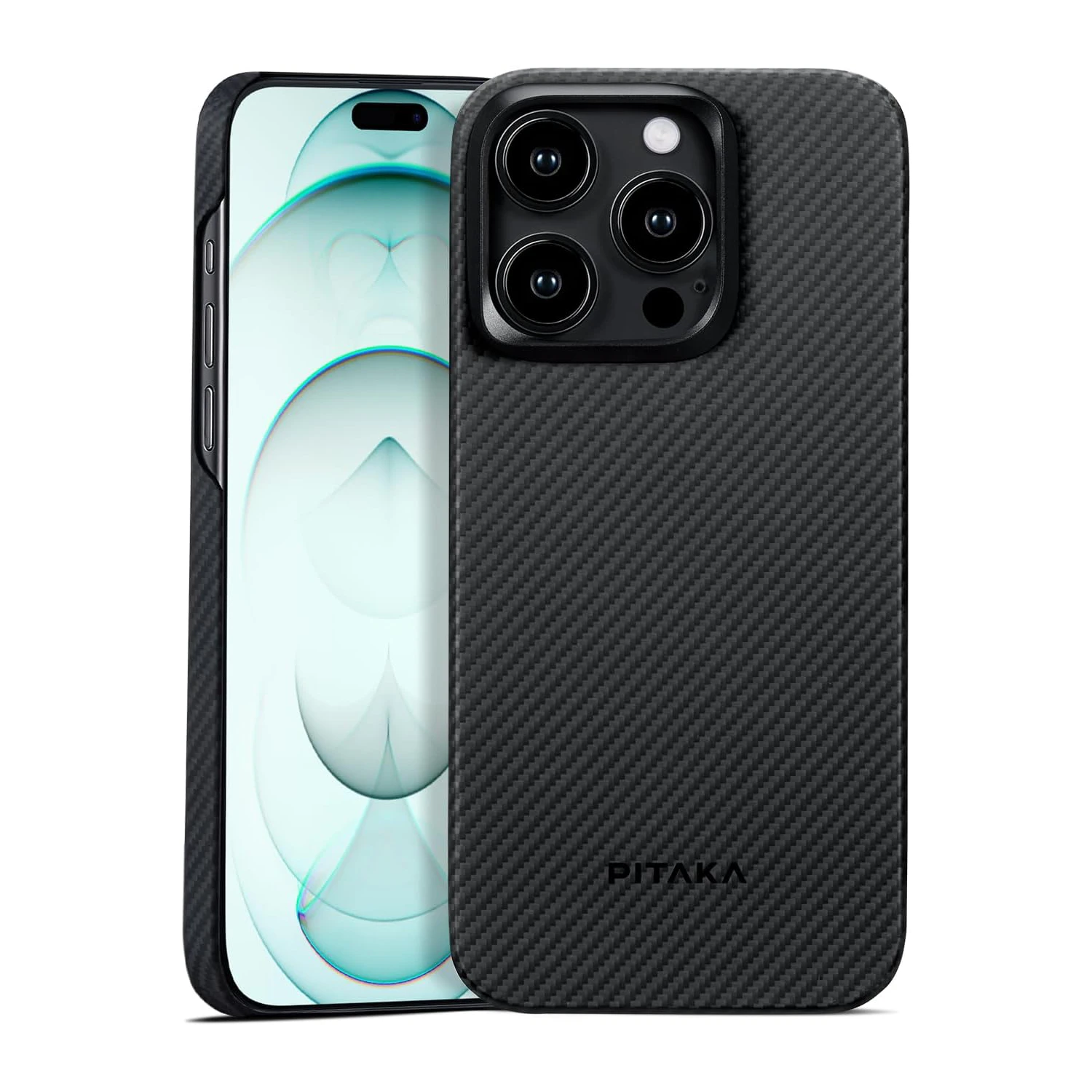 Чехол оригинал Pitaka MagEZ Case 4 iPhone 15 pro max, тонкий, черный серый,  синий, полоска, кевлар, накладка | AliExpress