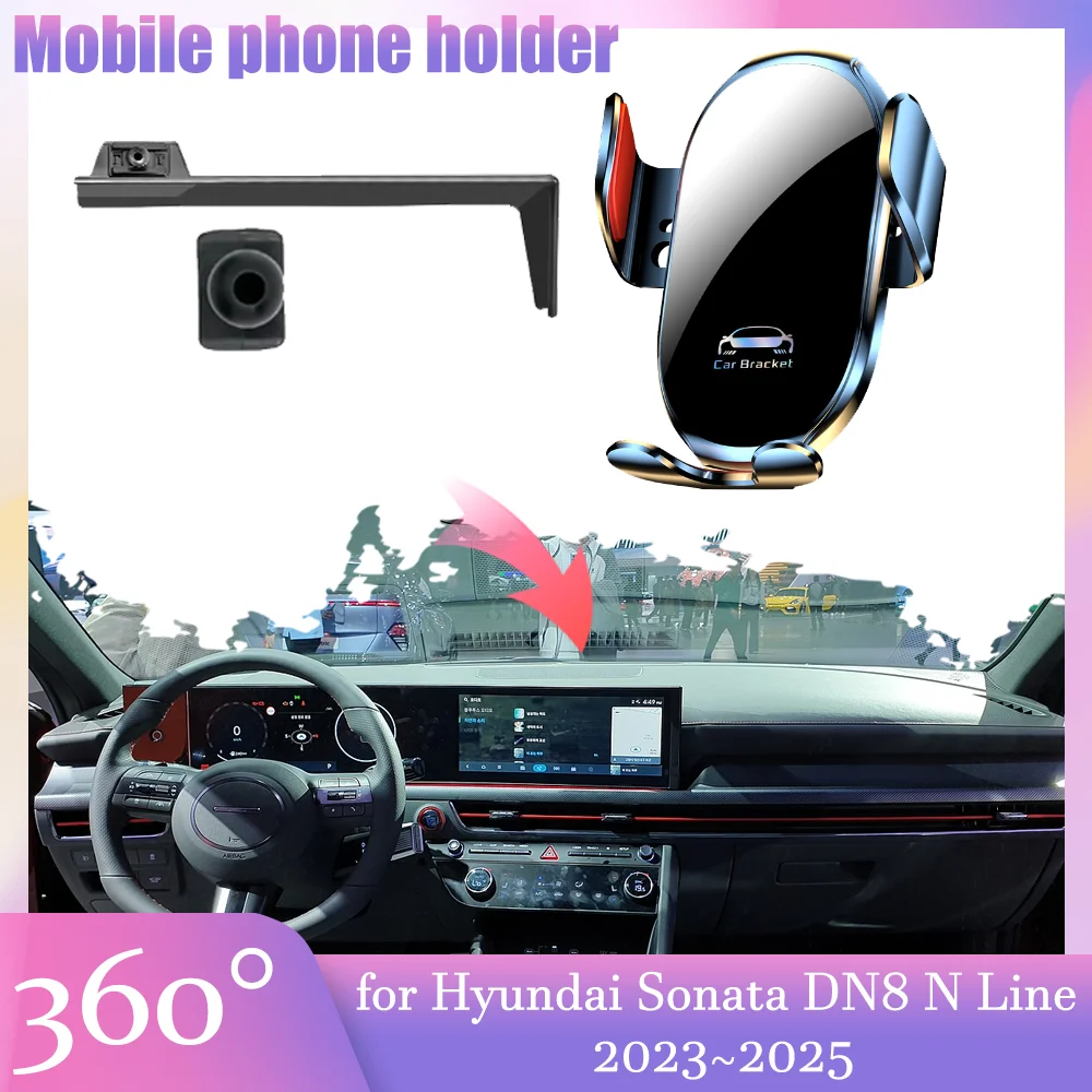 Автомобильный держатель мобильного телефона для Hyundai Sonata DN8 N Line 2023 ~ 2025 2024 GPS зажим