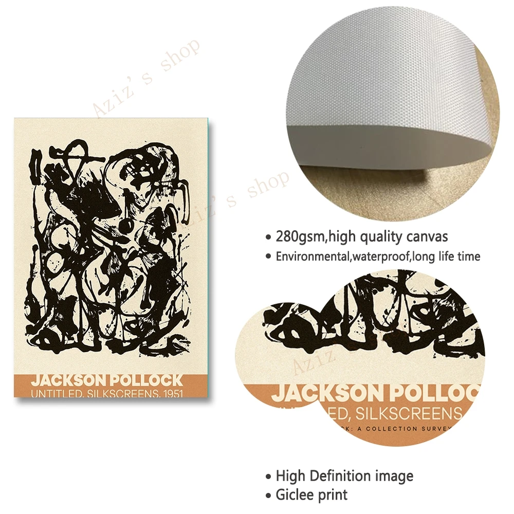Известный Джексон Поллок современный абстрактный граффити картина печать