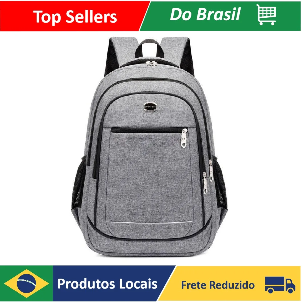 

Mochila Masculina Unissex Trabalho Bolsa Grande Faculdade Escolar Resistente