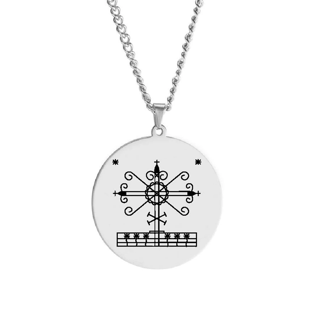 HLSS120-139 серебряный цвет Voodoo Veve символы Sigil очаровательные ювелирные изделия Vodou Lwa