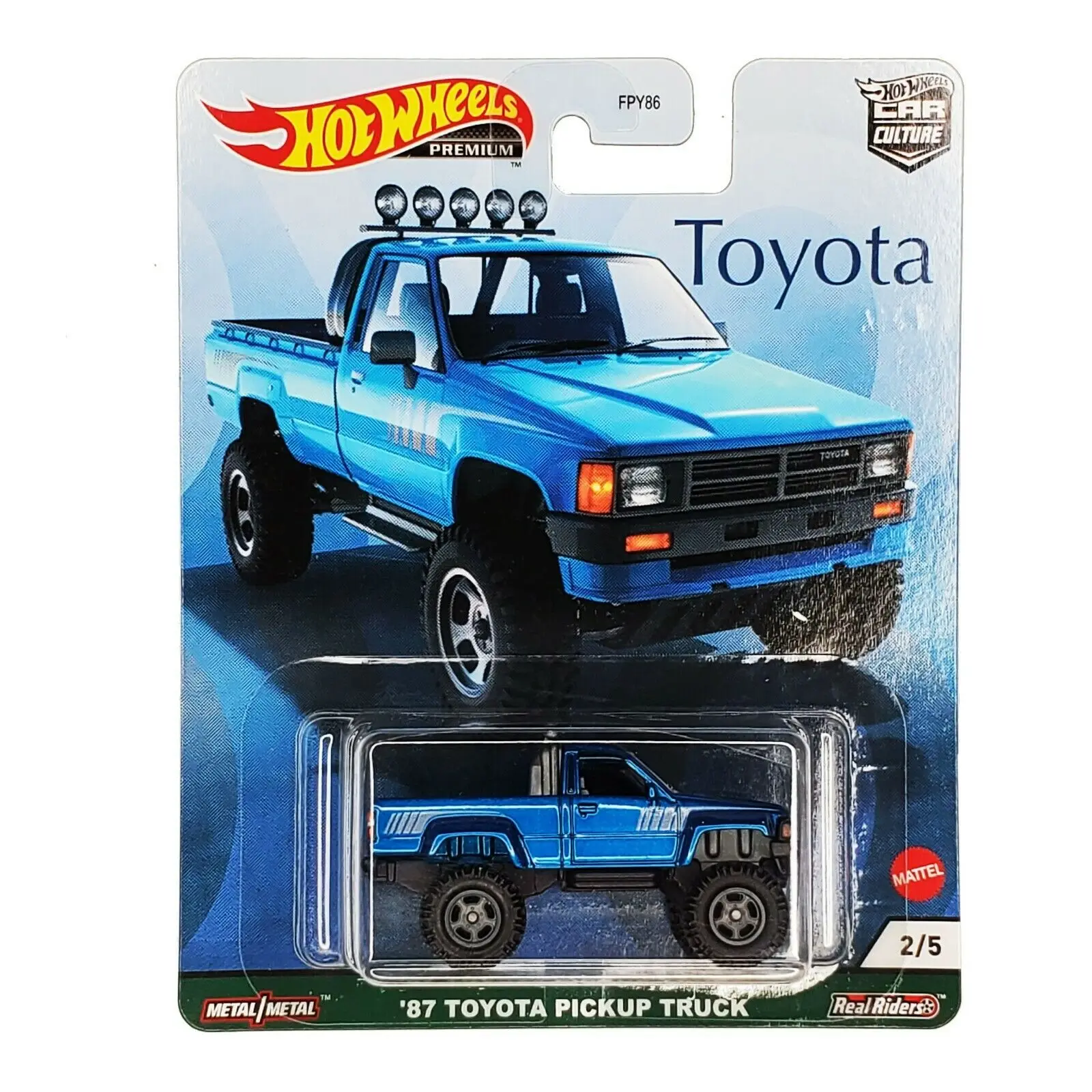 

Hot Wheels Premium Car Culture New '87 Toyota Пикап FPY86 1/64 коллекционные модели автомобилей Brinquedos