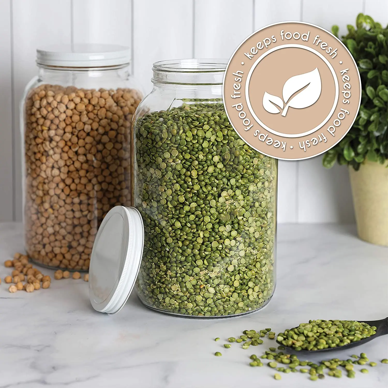 Стеклянная банка для объема 1 галлона стеклянная с широким горлышком крышкой