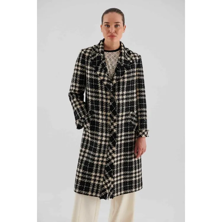 ROMAN Клетчатое пальто на пуговицах