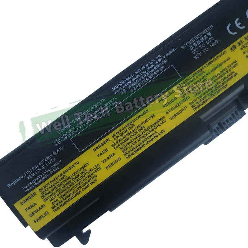 SL410 Аккумулятор для ноутбука LENOVO T410 T510 W510 SL510 T420 ThinkPad E40 E50 Edge 0578-47B 14 &quot14&quot 05787UJ