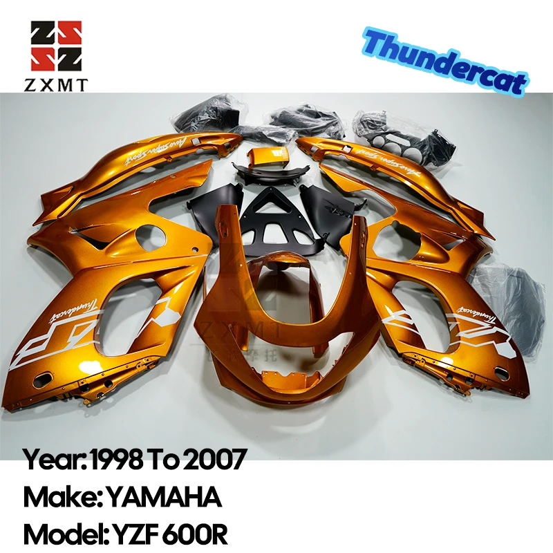 ZXMT Motorcycle Panel ABS Injection Molded Plastic Bodywork Full Fairing Kit For 1998 to 2007 YAMAHA YZF 600R Thundercat