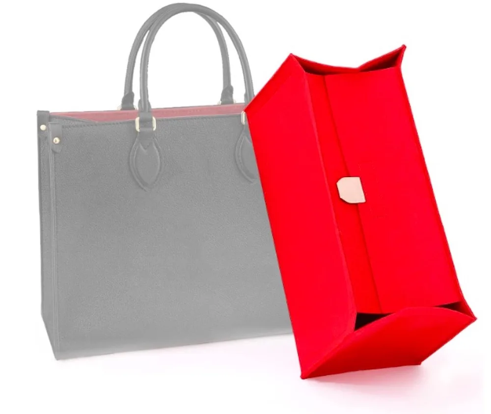 

Fits ONTHEGO Tote 2-3MM Premium Felt Insert Bag Organizer Cosmetic Bag Handbag shaper Organizer Travel Inner Purse