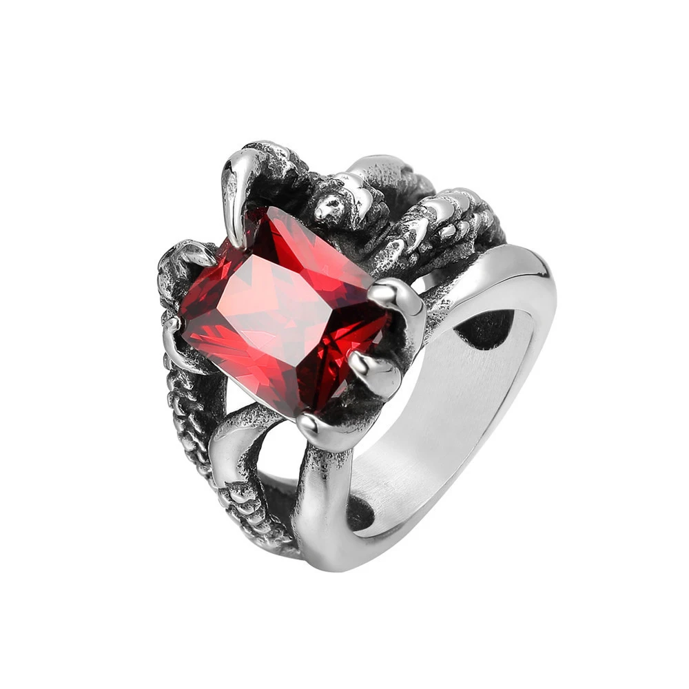 

2022 Bohemian Dragon Claw Women Ring Bague Femme Fashion Stainless Steel Finger Jewelry Accesorios Mujer Couple Gift Wholesale