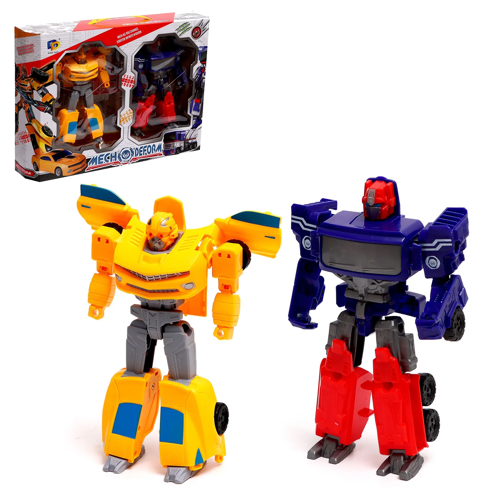 Набор роботов «Автоботы», 2 штуки, трансформируются, Роботы, Роботы с трансформацией, DADE TOYS