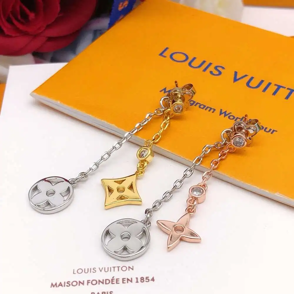точная копия 1:1 Серьги Модные Массивные Серьга Louis Vuitton С Для Женщин Женская
