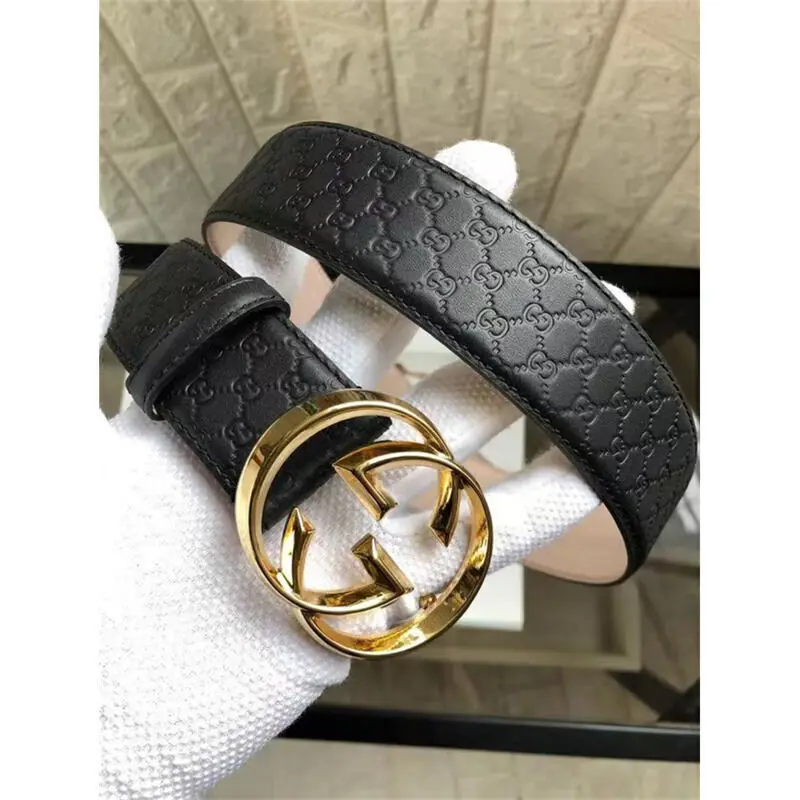 Мужской Ремень Из Высококачественной Натуральной Кожи В Стиле GUCCI Копия 1:1 С