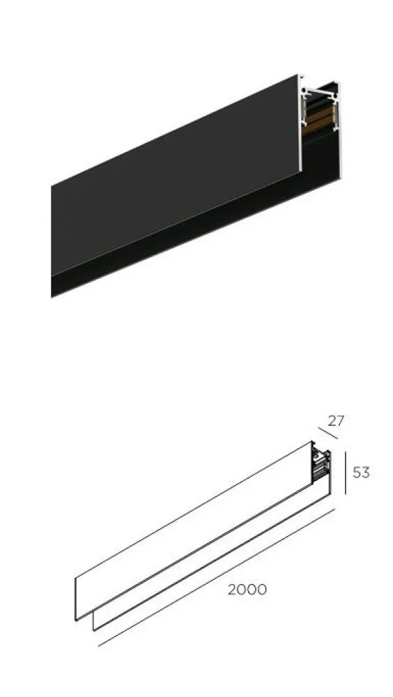 трек встраиваемый в гипсокартон кат. трек magnitech-track-out-2500 black (накладной) черный (24v металл, 3 года). Mag-track-2538. шинопровод встраиваемый трехфазный arlight lgd-4tr-track-f-1000-bk-m 028837. 80001-2m-bk.