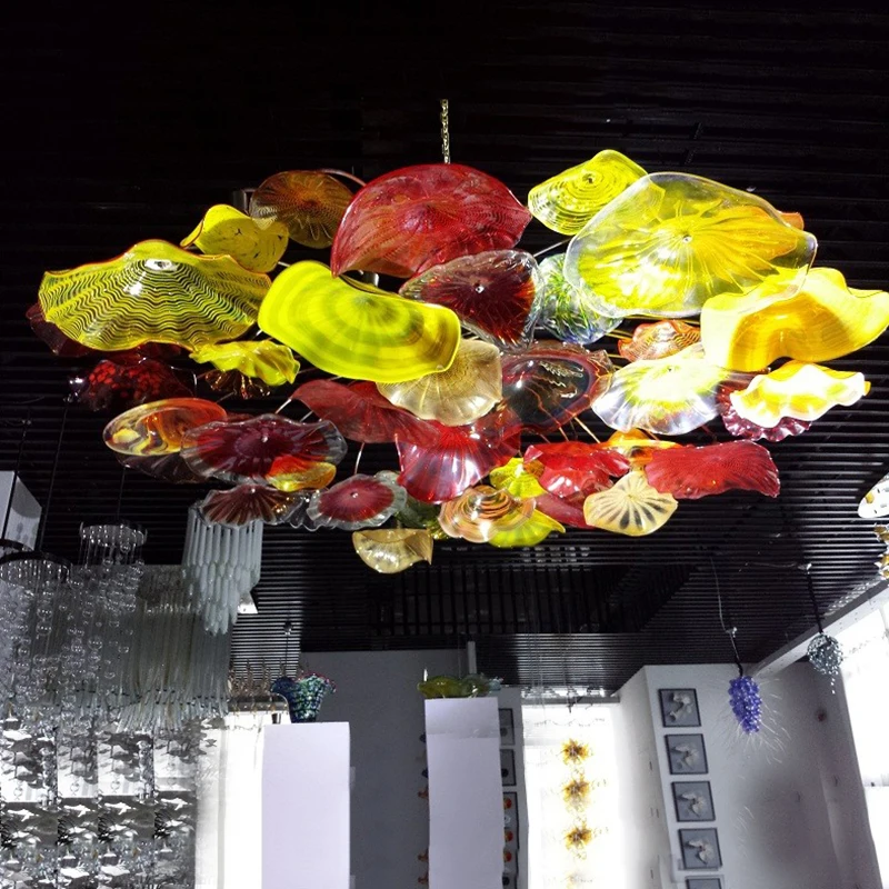 Люстры Longree Branch муранские красочные цветы осень люстра из дутого стекла ручной